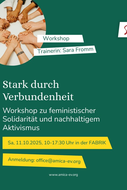 Stark durch Verbundenheit - Ein Workshop zu feministischer Solidaritt und nachhaltigem Aktivismus - Freiburg - 11.10.2025 10:00