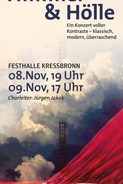 Jahreskonzert Chor KressCendo: &#8222;Musik zwischen Himmel und Hlle&#8220; - SAMSTAG 19:00 Uhr - Kressbronn am Bodensee - 08.11.2025 19:00