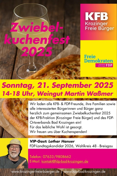 Zwiebelkuchenfest - Bad Krozingen - 21.09.2025 14:00