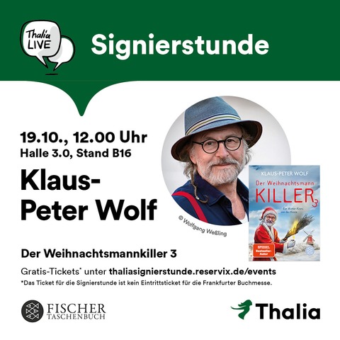 Signierstunde mit Klaus-Peter Wolf - Frankfurt am Main - 19.10.2025 12:00