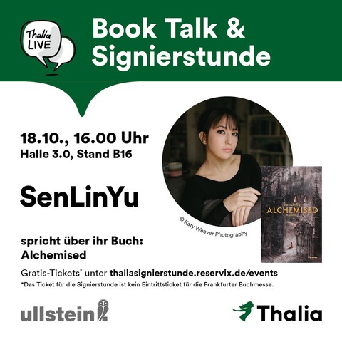 Book Talk & Signierstunde mit SenLinYu - Frankfurt am Main - 18.10.2025 16:00