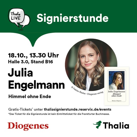 Signierstunde mit Julia Engelmann - Frankfurt am Main - 18.10.2025 13:30