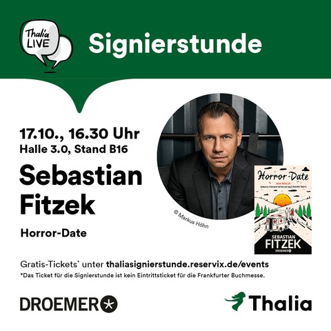 Signierstunde mit Sebastian Fitzek - Frankfurt am Main - 17.10.2025 16:30
