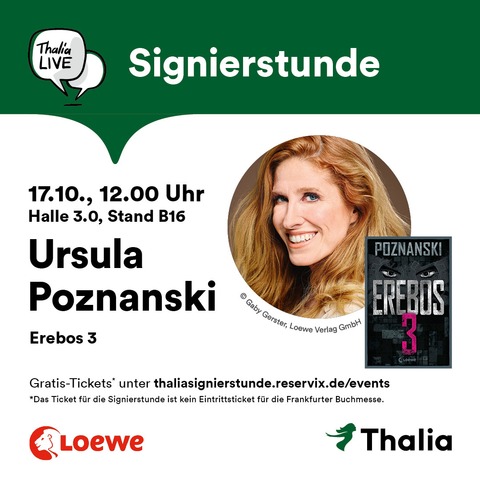 Signierstunde mit Ursula Poznanski - Frankfurt am Main - 17.10.2025 12:00
