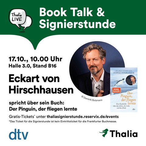 Book Talk & Signierstunde mit Eckart von Hirschhausen - Frankfurt am Main - 17.10.2025 10:00