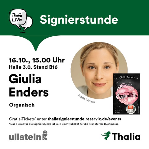 Signierstunde mit Giulia Enders - Frankfurt am Main - 16.10.2025 15:00