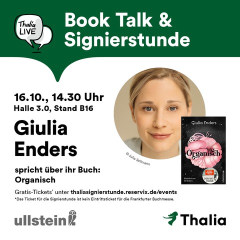 Book Talk & Signierstunde mit Giulia Enders - Frankfurt am Main - 16.10.2025 14:30