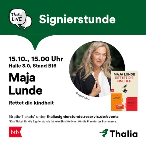 Signierstunde mit Maja Lunde - Frankfurt am Main - 15.10.2025 15:00