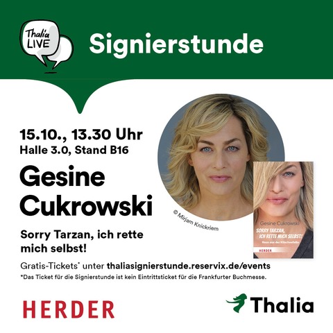 Signierstunde mit Gesine Cukrowski - Frankfurt am Main - 15.10.2025 13:30