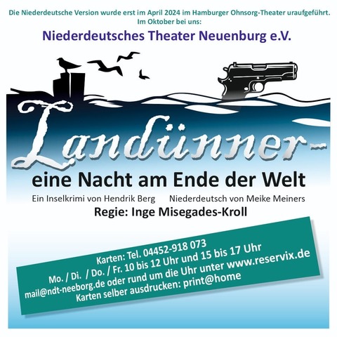 &#8222;Landnner-Eine Nacht am Ende der Welt&#8220; 1. Inszenierung - Neuenburg - 01.11.2025 20:00