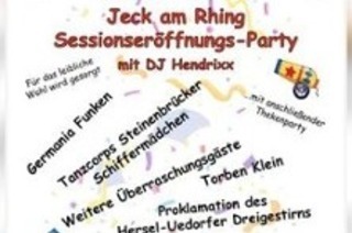 Jeck am Rhing - Sessionserffnungs-Party