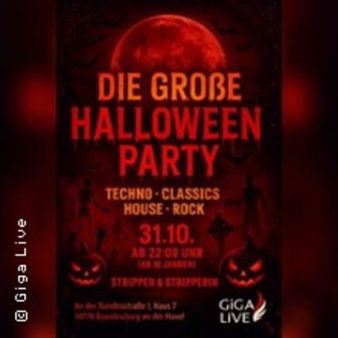 Die groe Halloween Party - BRANDENBURG AN DER HAVEL - 31.10.2025 22:00