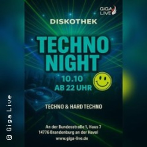 Special Techno Night - BRANDENBURG AN DER HAVEL - 10.10.2025 22:00