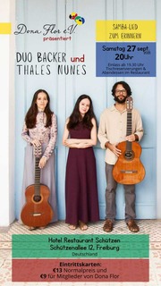 Duo Backer & Thales Nunes - Freiburg - 27.09.2025 20:00