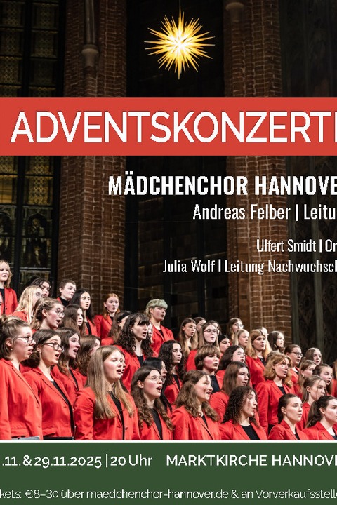 Adventskonzerte 2025 - Konzert am Samstag, 29. November - Hannover - 29.11.2025 20:00