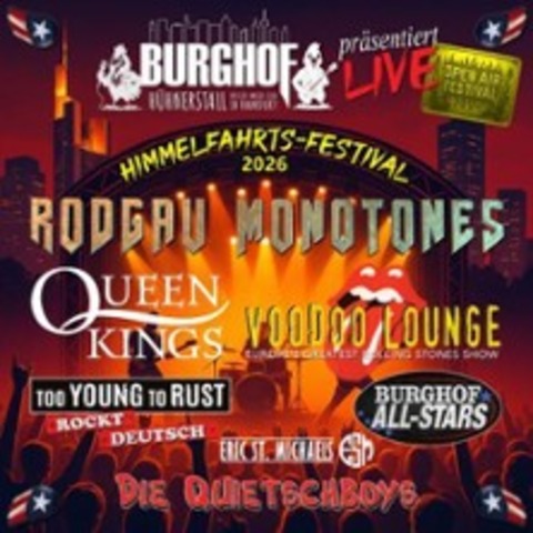 Rodgau Monotones + Support: Too Young To Rust - FRANKFURT AM MAIN - 15.05.2026 20:00
