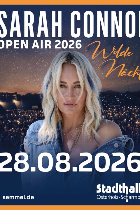 Sarah Connor Open Air 2026 - Wilde N�chte - Osterholz-Scharmbeck - 28.08.2026 19:30