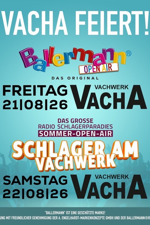 Vacha feiert! - Kombiticket - VACHA - 21.08.2026 18:00