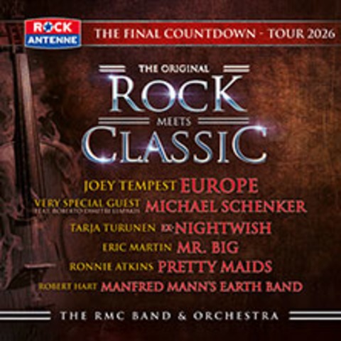 Rock Meets Classic - Farewell Tour 2026 mit groem Orchester und Rockband - REGENSBURG - 11.04.2026 20:00