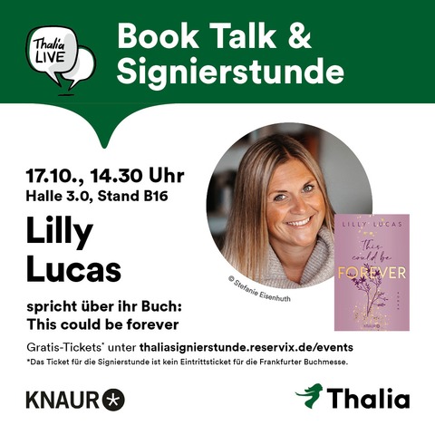 Book Talk & Signierstunde mit Lilly Lucas - Frankfurt am Main - 17.10.2025 14:30