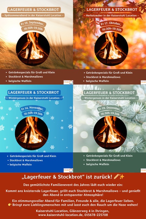 Lagerfeuer & Stockbrot - Ihringen - 17.10.2025 16:30