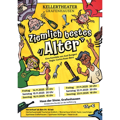 Kellertheater Grafenhausen - &#8222;Ziemlich bestes Alter&#8220; - Grafenhausen - 14.11.2025 20:00