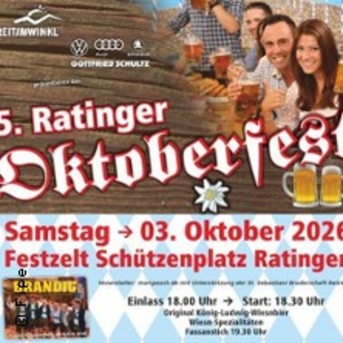Ratinger Oktoberfest - RATINGEN - 03.10.2026 18:00