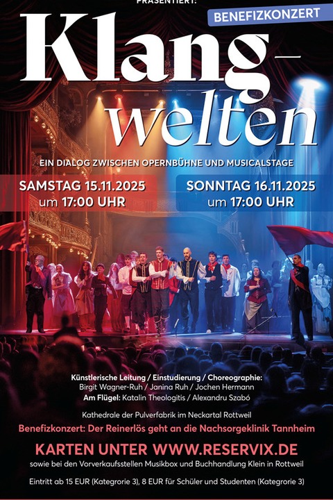 Klangwelten - Ein Dialog zwischen Opernbhne und Musicalstage - Rottweil - 15.11.2025 17:00
