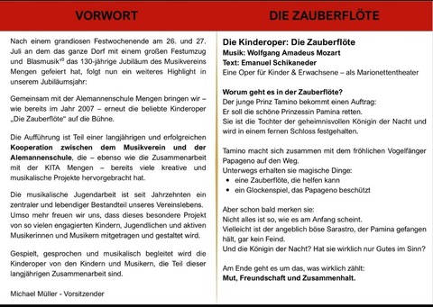 Die Zauberflte - Schallstadt - 12.10.2025 15:00