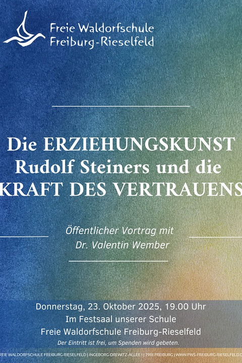 Die Erziehungskunst Rudolf Steiners - Freiburg - 23.10.2025 19:00