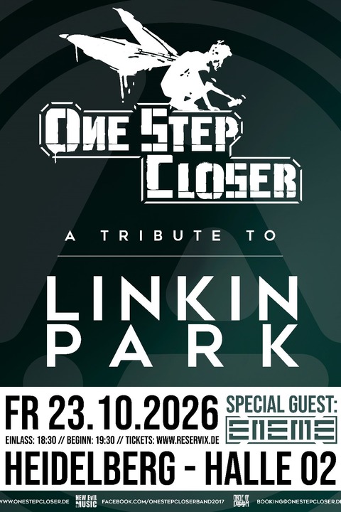ONE STEP CLOSER - A Tribute To Linkin Park - Tour 2026 - Heidelberg - 23.10.2026 19:30