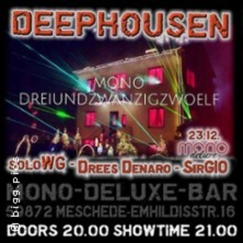 Deephousen Minimal-, Tech- & Deephouse - MESCHEDE - 23.12.2025 21:00