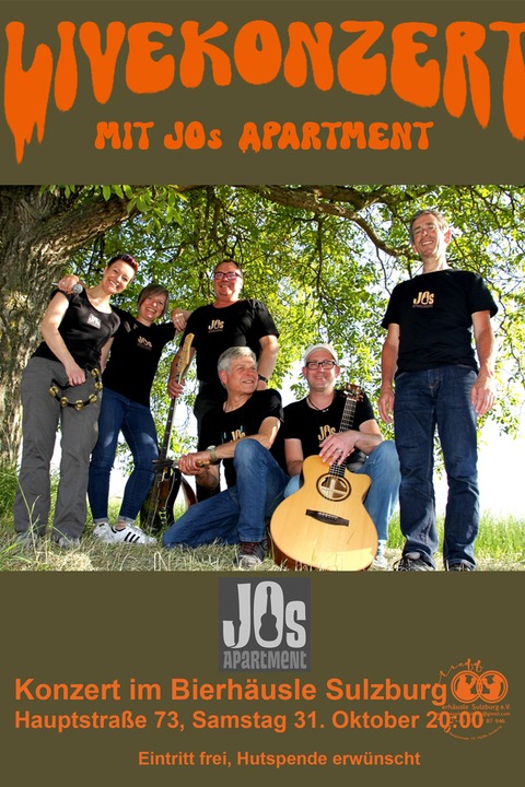 Live Konzert mit JOs APARTMENT - Sulzburg - 31.10.2025 20:00