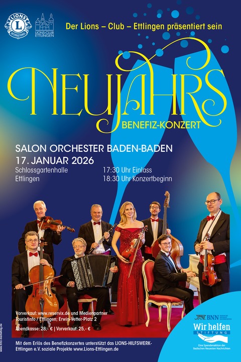 Neujahrskonzert - Salon Orchester - Ettlingen - 17.01.2026 18:30