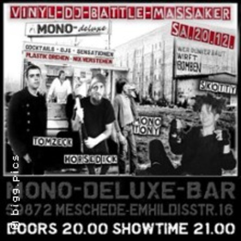 Vinyl - Battle - Massaker | 4 vinyl Djs, alle L�nder - MESCHEDE - 20.12.2025 21:00