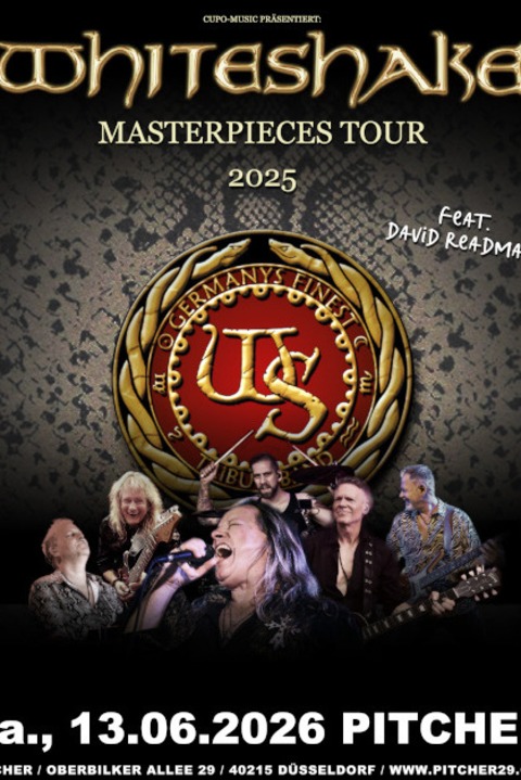 Whitesnake by Whiteshake - feat. David Readman - Masterpieces Tour 2026 - Dsseldorf - 13.06.2026 20:00