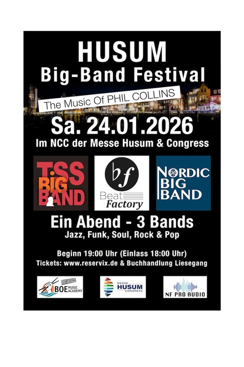Big-Band Festival - The Music of PHIL COLLINS - Husum - 24.01.2026 19:00