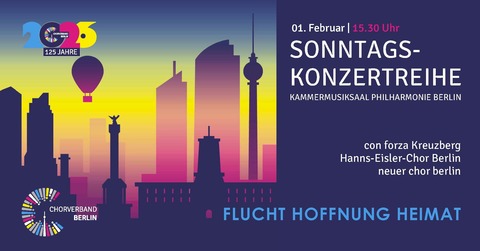 Sonntagskonzertreihe Nr. 2 | Flucht Hoffnung Heimat - Berlin - 01.02.2026 15:30