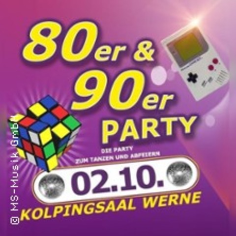 80er & 90er Party 2026 Werne - Kolpingsaal | Einlass ab 18 Jahren. - WERNE - 02.10.2026 21:00