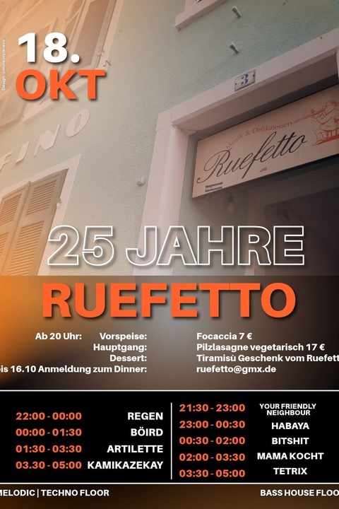 25 Jahre Ruefetto - Freiburg - 18.10.2025 21:30