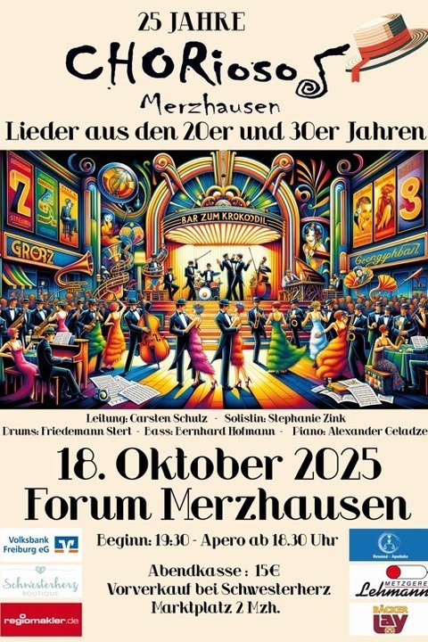 25 Jahre Chorioso - Merzhausen - 18.10.2025 19:30