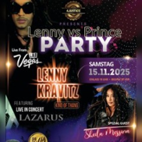 Lenny Vs Pince Party | 4 Justice Prsentiert - Mhlheim am Main - 15.11.2025 19:00
