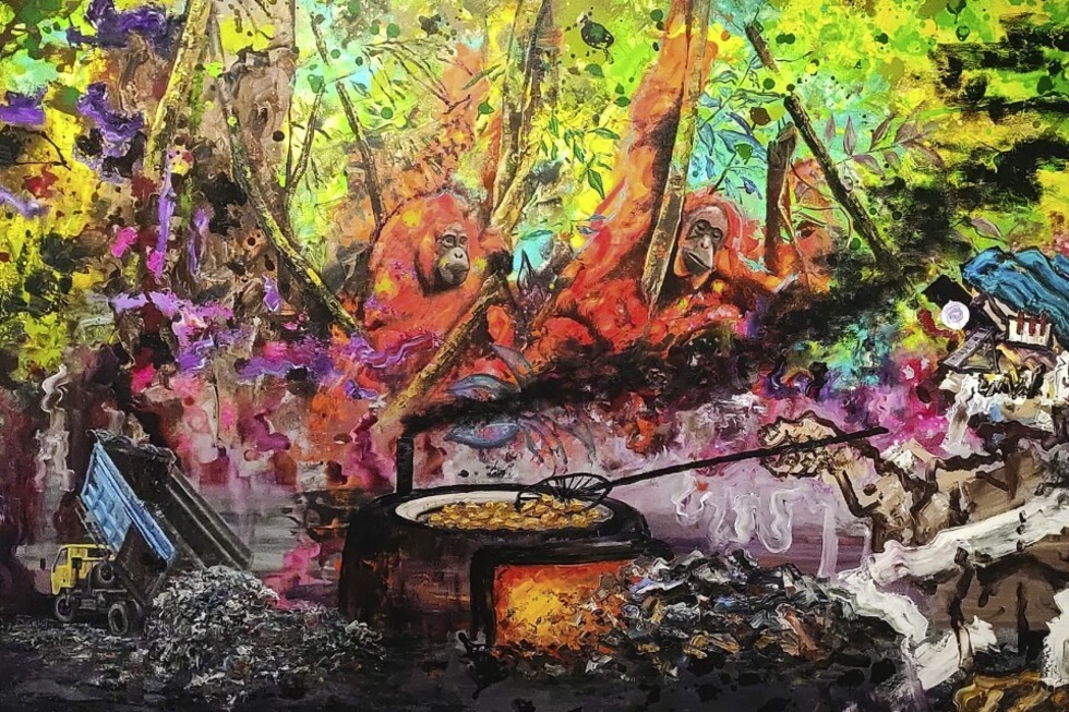 Die Ausstellung "Zwischenzeilen" des Knstlers Ryo Kato kann letztmals am Samstag, 18. und Sontag, 19. Oktober, von 11 bis 17 Uhr besucht werden. - Badische Zeitung TICKET