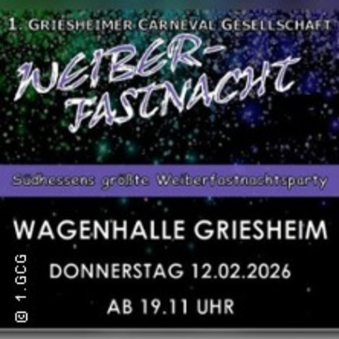 S�dhessens gr��te Weiberfastnachtsparty | FSK 16 - GRIESHEIM - 12.02.2026 19:10