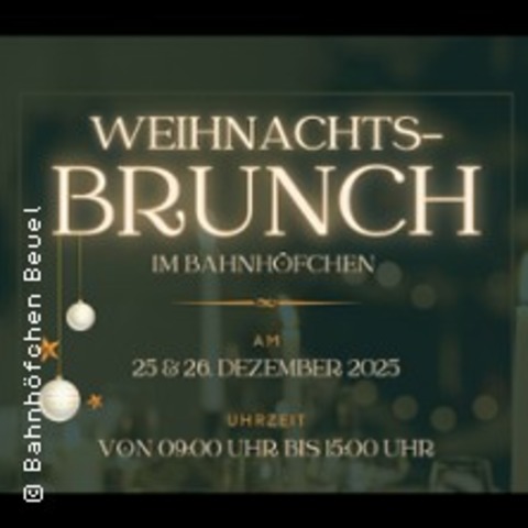 Weihnachts-Brunch im Bahnhfchen - Premium Brunchbuffet inkl. ausgew. Getrnke - BONN - 26.12.2025 09:00