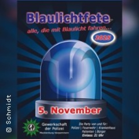 Blaulichtfete - ROSTOCK - 05.11.2025 21:00