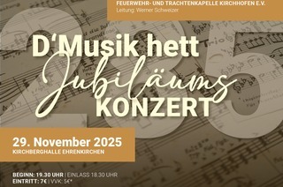 D'Musik hett Jubilumskonzert