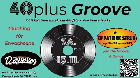 40plua GRoove - Lahr - 15.11.2025 21:00