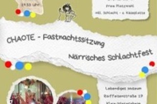 Chaote-Sitzung nrrisches Schlachtfest im Lebendiges Museum Klein-Winternheim