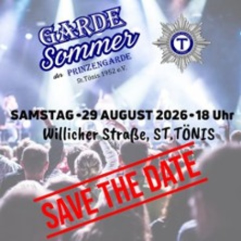 Gardesommer 2026 - T�NISVORST - 29.08.2026 19:00